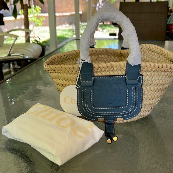 Chloe Marcie Mini Basket Bag - Picture 2 of 12